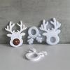 Reindeer Pendant Mould with Hole for Making Christmas Tree Decoration J0MC