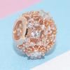 New Copper Rose Gold Butterfly Style Flower Dragonfly Present Box Charm Compatible With Authentic Bracelet Accessories Women Jewelry Item
