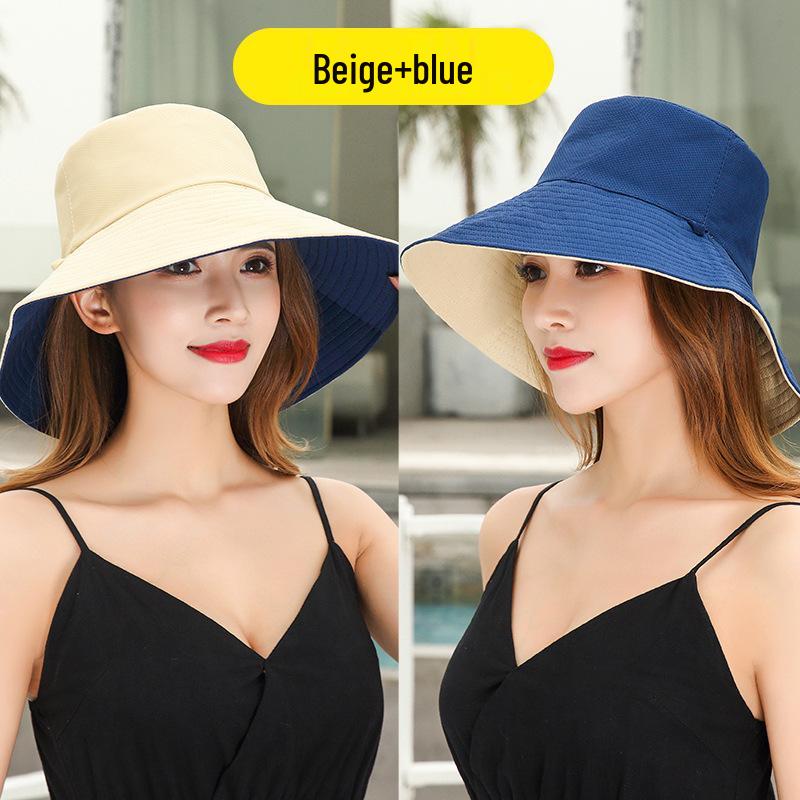 Women's Summer Fisherman Sun Hat with Large Brim and UV Protection, Customizable Logo, Printed Design.