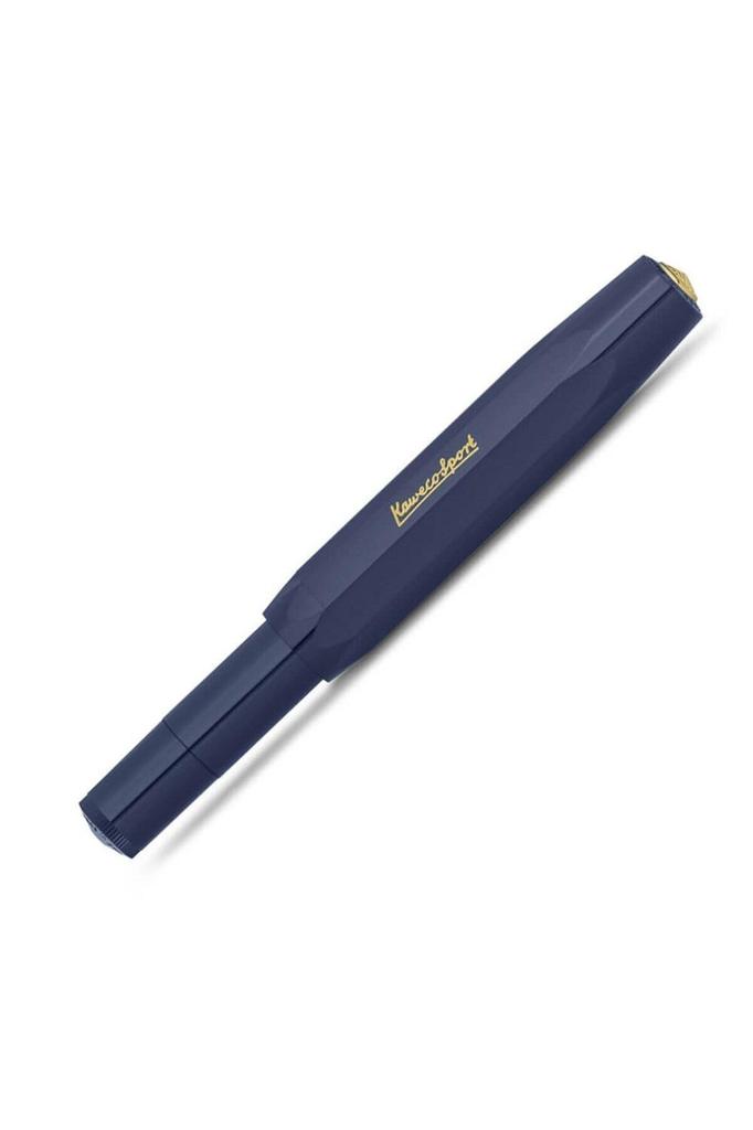Kaweco Classic Sport Fountain Pen with Medium Nib Genuine Product (CSFP-NV Navy) Converter, (M),