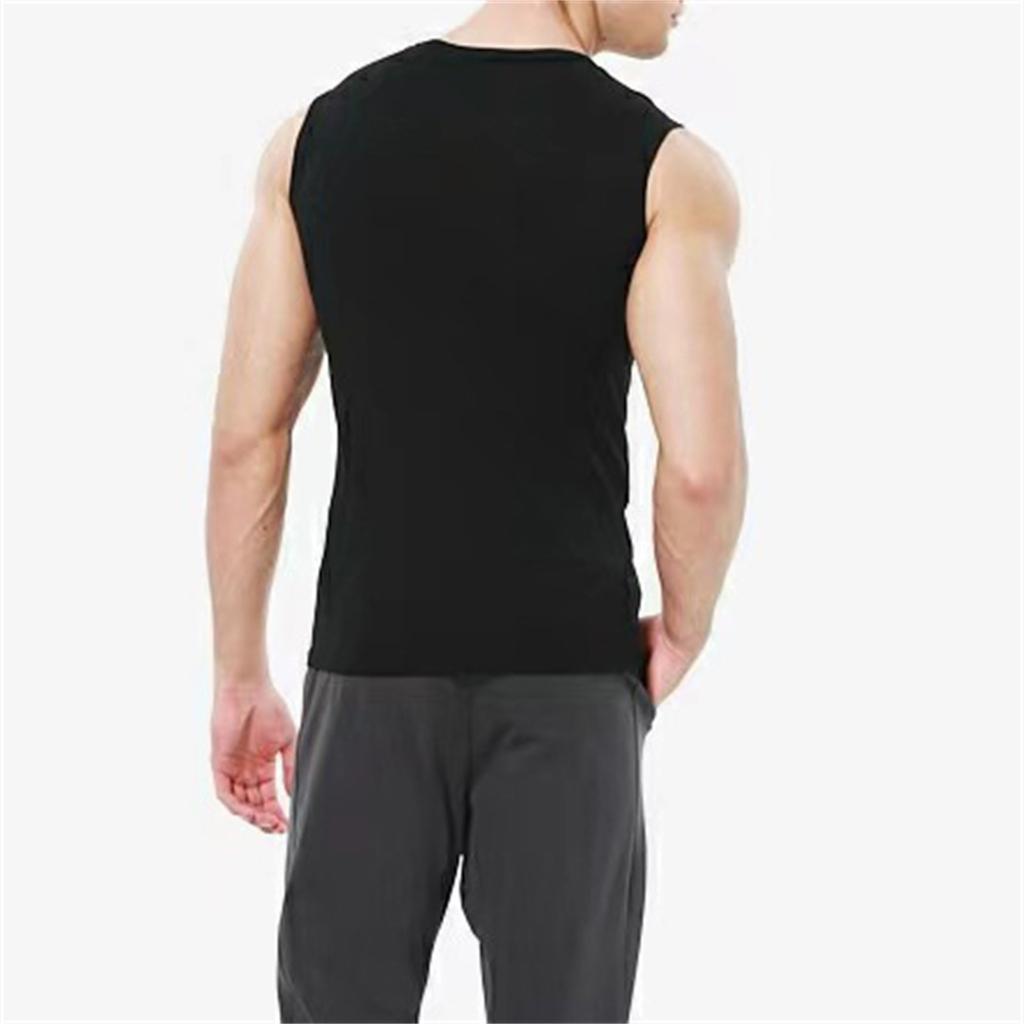 Men's Sleeveless T-shirt Casual Sports Basic Short Sleeve Lightweight T-shirt Tank Top