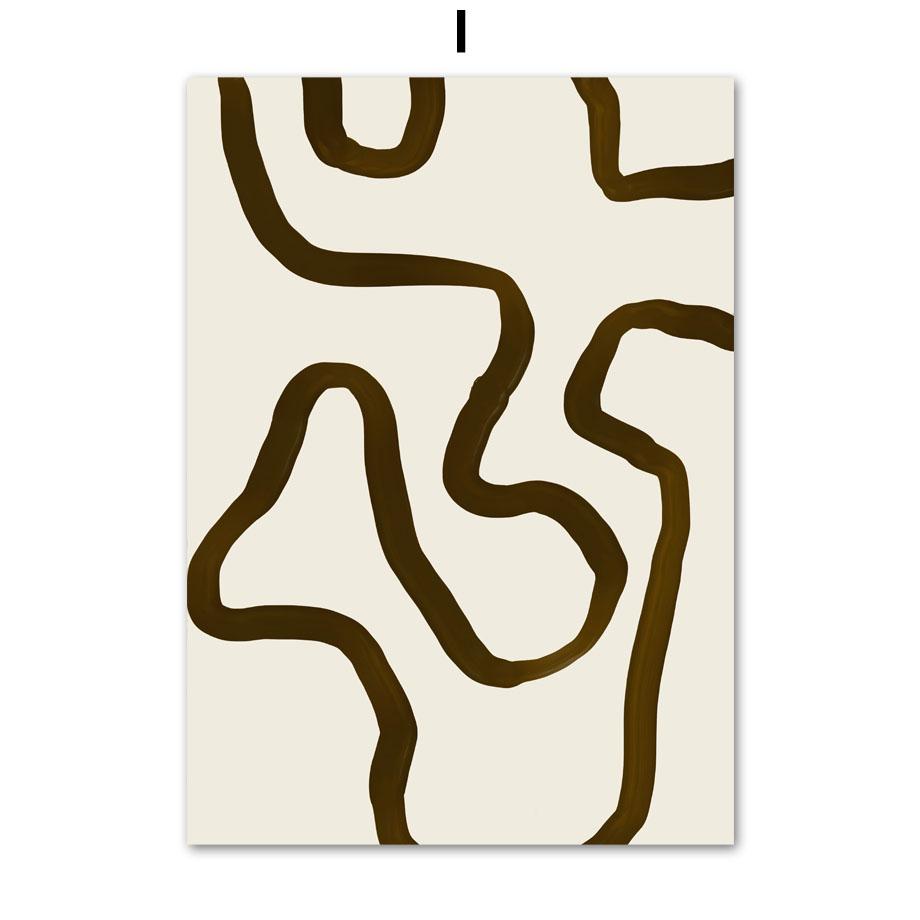 Abstract Striped Girl Line Body Vase Wall Art Canvas Painting  Posters And Prints Hotel Bar Wall Pictures For Living Room Decor