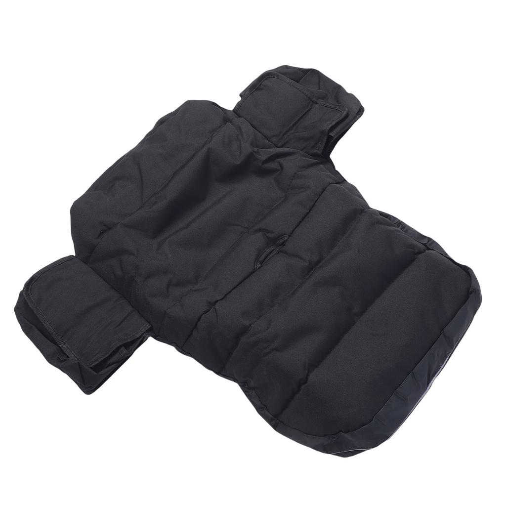 Lawn Mower Seat Cover 600D Oxford Cloth Rainproof Adjustable Tractor Seat Cover Protector for Outdoor Black