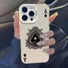 Playing Cards Spades A Phone Case For iPhone17 Air  XR X 7 8 Plus 16 15 14 Pro Max Plus 13 12 11 Pro Max  Y2k Cartoon Hard Cover