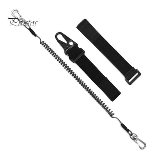 Fishing Rod Lanyard Adjustable Heavy Duty Retractable Coiled
