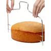 Dual-Wire Layered Cake Slicer Premium Stainless Steel Cutter for Clean Slices Perfect Baking Tool for Home Bakers & Pastry Shops