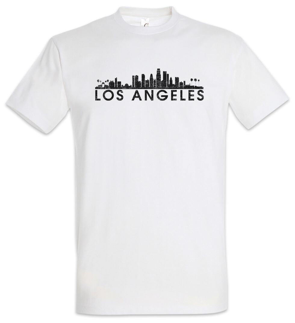 Skyline Los Angeles T-Shirt City Fun United States of America USA US Flag XXL