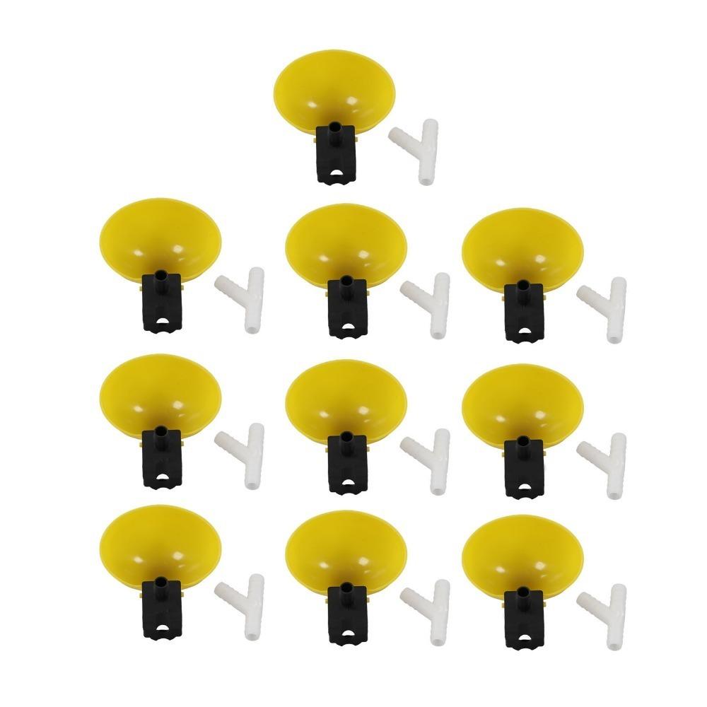 10Pcs Large Capacity Automatic Bird Waterer PP Automatic Poultry Waterer Quail