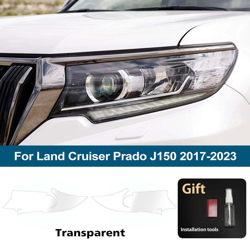 Per Toyota Land Cruiser Prado J250 LC250 J150 Pellicola Nera Fumè Lucida per Fari Auto Pretagliata Pellicola Vinilica TPU PPF Antigraffio