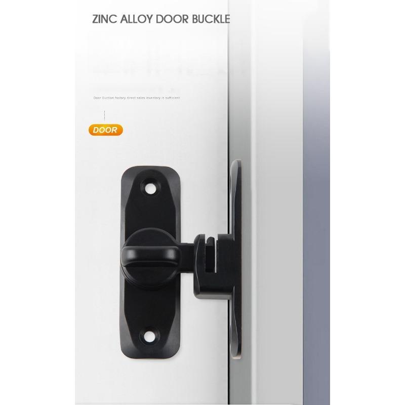 1SET Anti-theft Buckle Door Buckle Sliding Door and Window Lock Latch Door Bolt Non-punching Casement Door Lock Door Latch Door Bolt