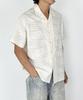 A MADE Antique Embroidered Linen-Like Shirt (Ecru)