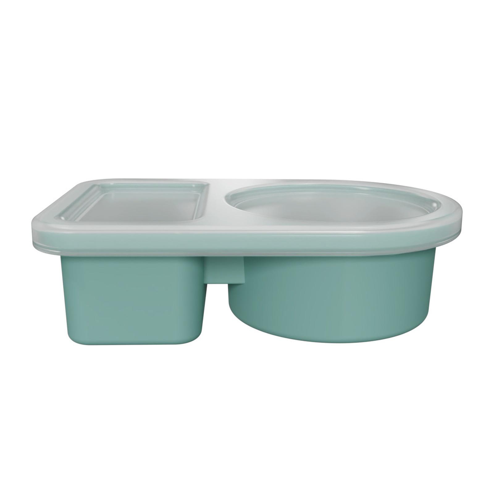 

Silicone Container with Lid, Silicone Seasoning Box, Snack Dipping Cup for Kitchen one size зелений