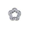 High Quality Bling Rhinestone Slide Letter Charms Stainless Steel with 10mm Hole for Pet Collars for Dogs A-Z 26 Letters