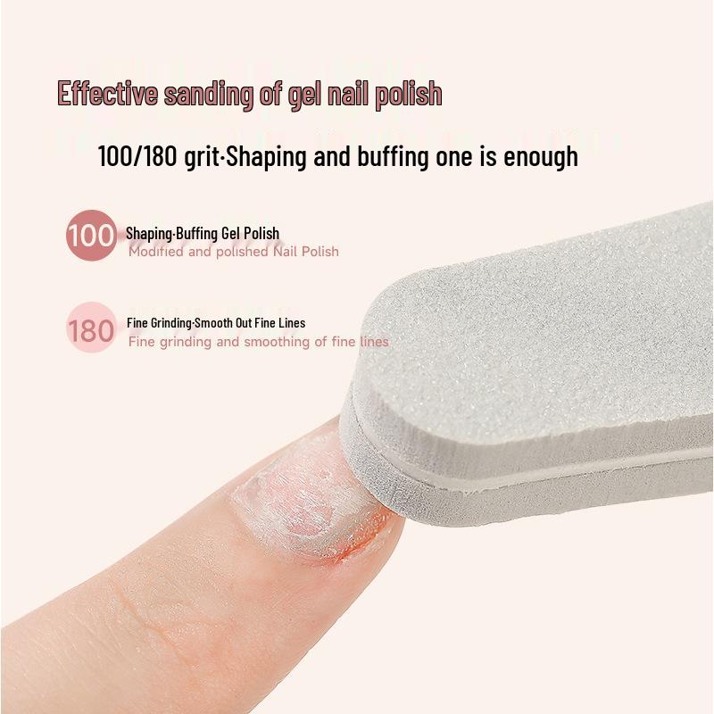 Double-Sided Sponge Nail File & Polishing Strip for Salons
