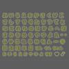 Nail Art Decorations Mold 3D Silicone Nail Art Template Japanese Alphabets Mold