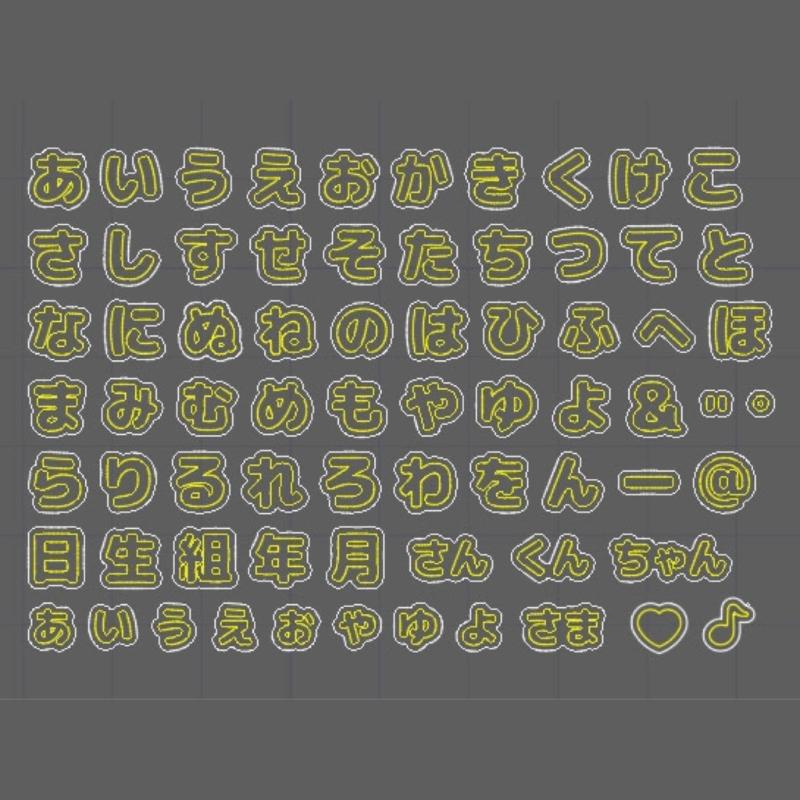 Nail Art Decorations Mold 3D Silicone Nail Art Template Japanese Alphabets Mold