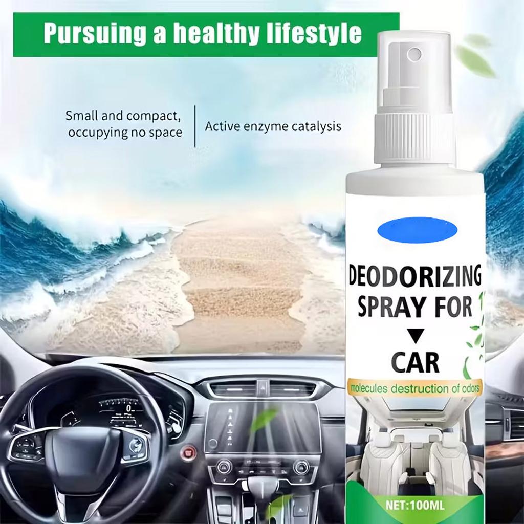 Car Spray Effectively Stubborn Odors  Disinfects The Conditioning System To Kill /mold  And Leaves A Fresh  Long-lasting Scent. 100ml