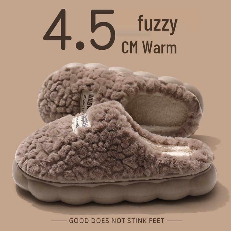 Women's Warm Non-Slip Fluffy Slippers - Autumn & Winter 2024 Collection