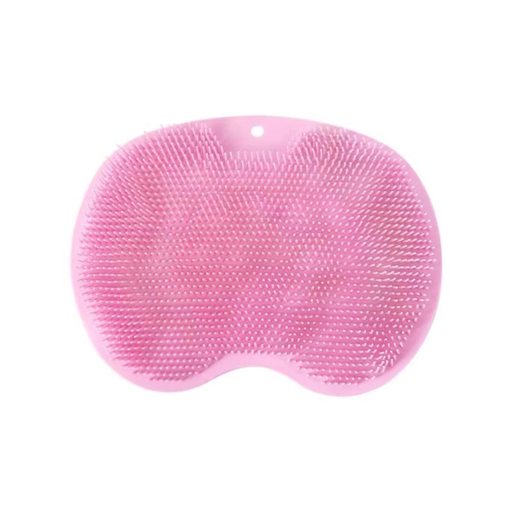 Shower Foot Scrubber Mat Back Washer Exfoliating Bath Wash Pad Wall Mounted Slip Suction Cups for Use In Cleaner Men and Women