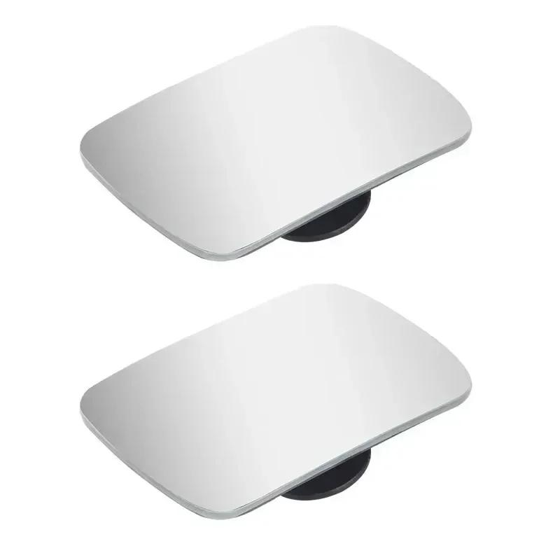 Rearview mirror, small round mirror, reversing artifact car mirror, blind spot reflection, 360 degree wide-angle rearview mirror square 1pair