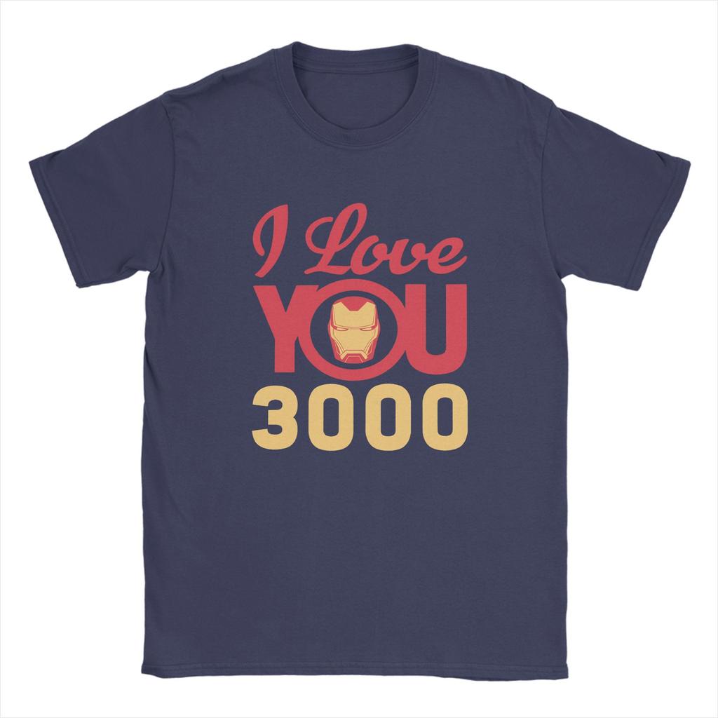 Iron Unisex Love You 3000 Unisexs T Shirt Crazy Tees Short Sleeve O Neck TShirt 100 Cotton 6XL Clothing
