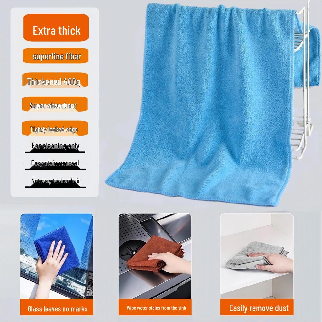 Ultra-Fine Fiber Thickened Car Wash and Cleaning Towel with High Water Absorption - Ideal for Home, Hotel, and Salon Use