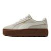 Puma Karmen Wildleder Low-Top Sneaker Damen Sneaker Rauchgrau 384614-04