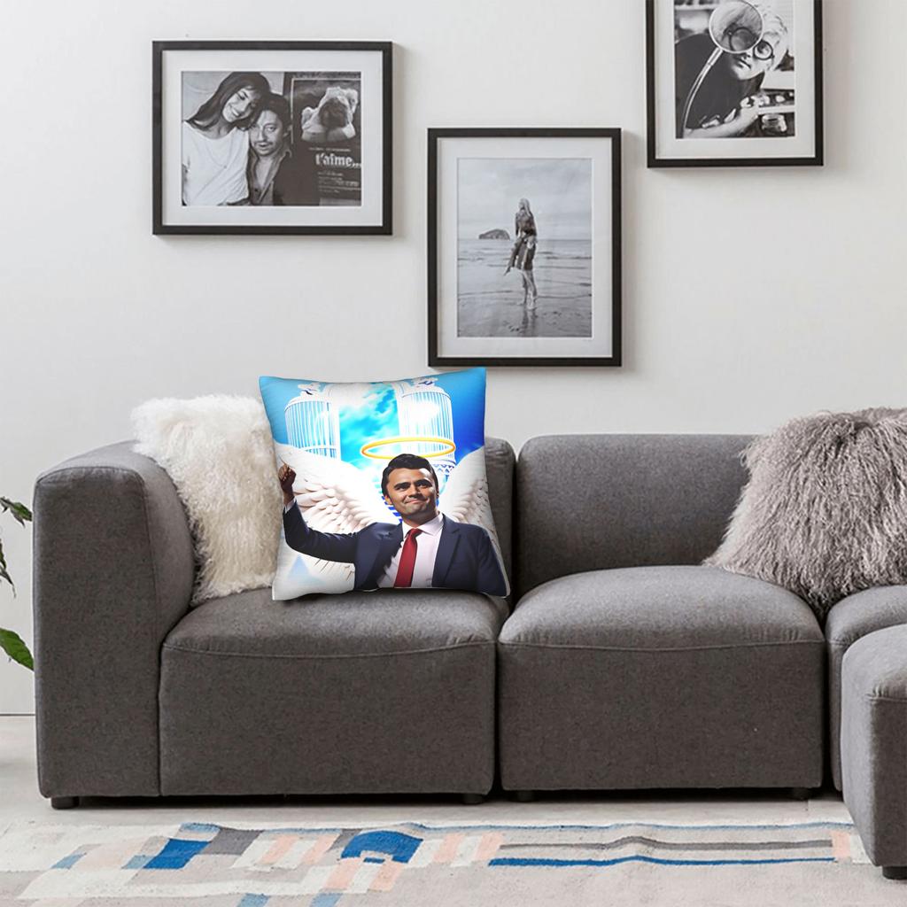 Federa Charlie Kirk Angelo Custode Morbida Copricuscino Per Sedia Divano Arredamento Casa Federe Divertenti