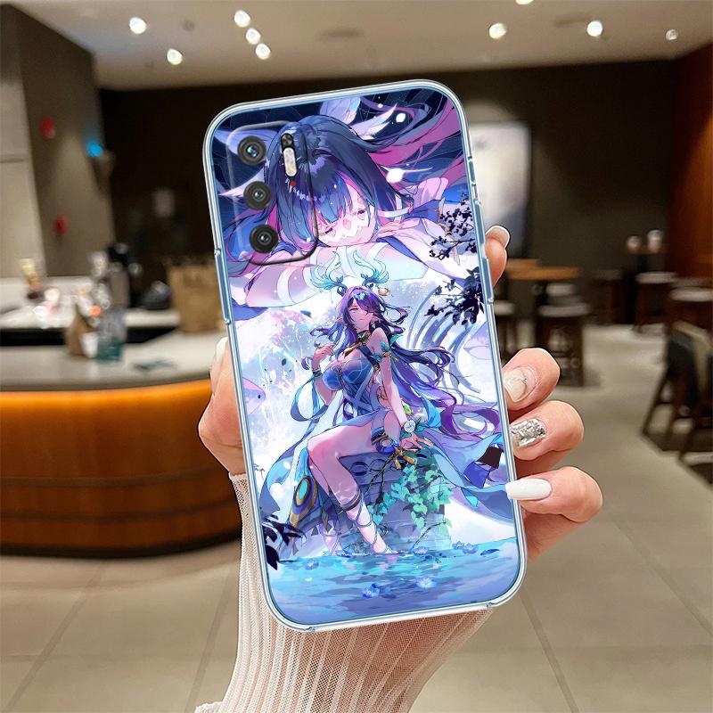 RE33 Genshin Impact Transparent Phone Case for Motorola Moto Edge 20 30 40 50 S30 Fusion Ultra Pro Neo Lite + G200 G23