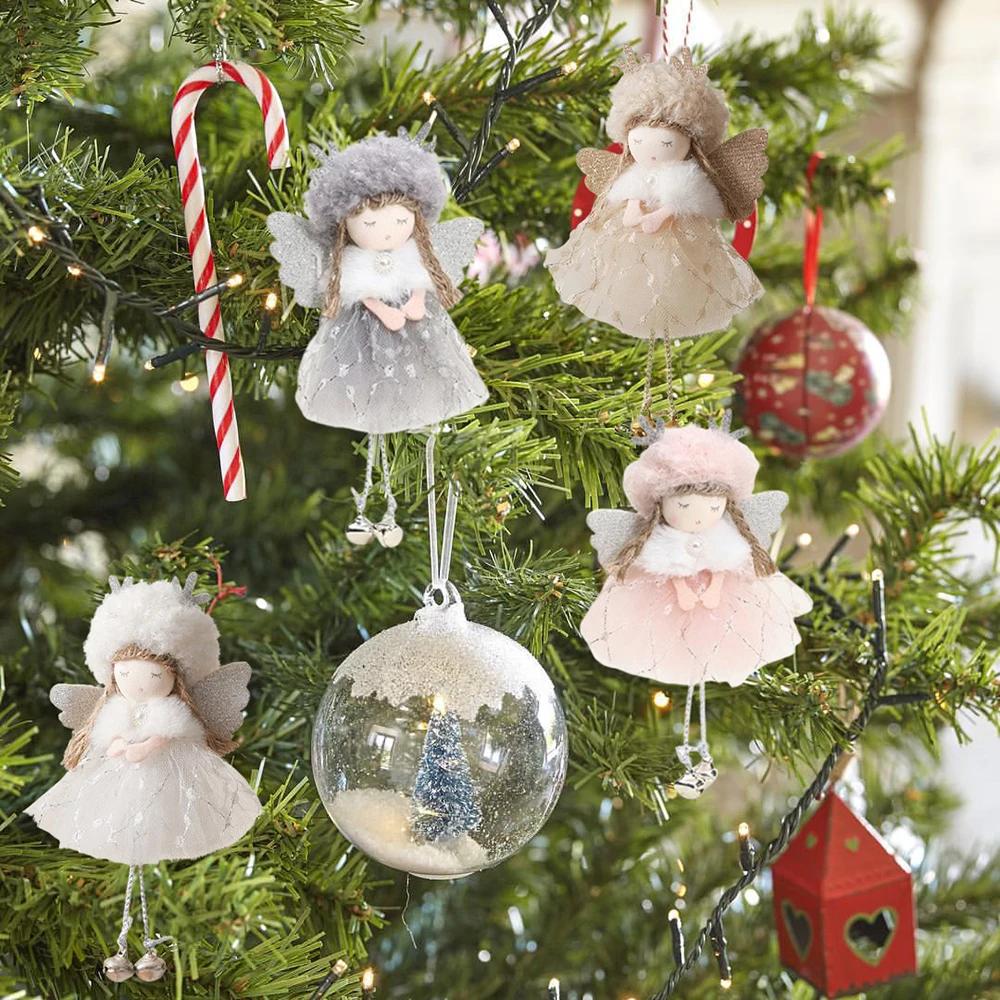 2024 Navidad Christmas Angel Dolls Xmas Tree Pendant Ornaments 2025 New Year Gifts Christmas Decoration for Home Natal Noel Deco