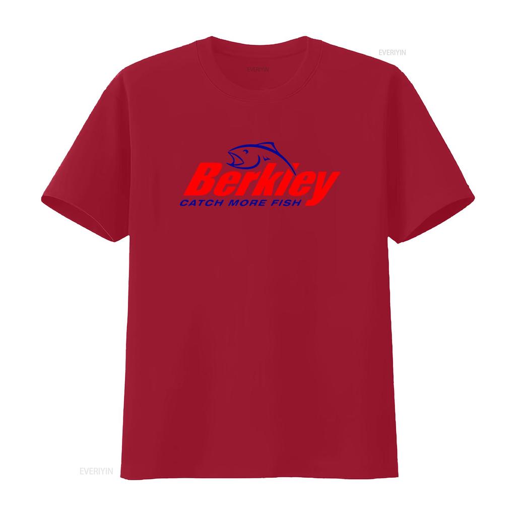 Berkley Fishing Company Logo Mens White T Shirt Size S to 5XL Catch More Fish with Style vintage Washed graphic fashion