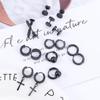 Geometric Stainless Steel Round Circle Jewelry set Stud Earring Hoop Earrings Drop Earring