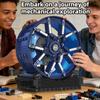 857Pcs Electric Light Racing Car Brake Wheel Moc Building Blocks Set Desktop Toy Ornament Model Assembly Kids Birthday Gift