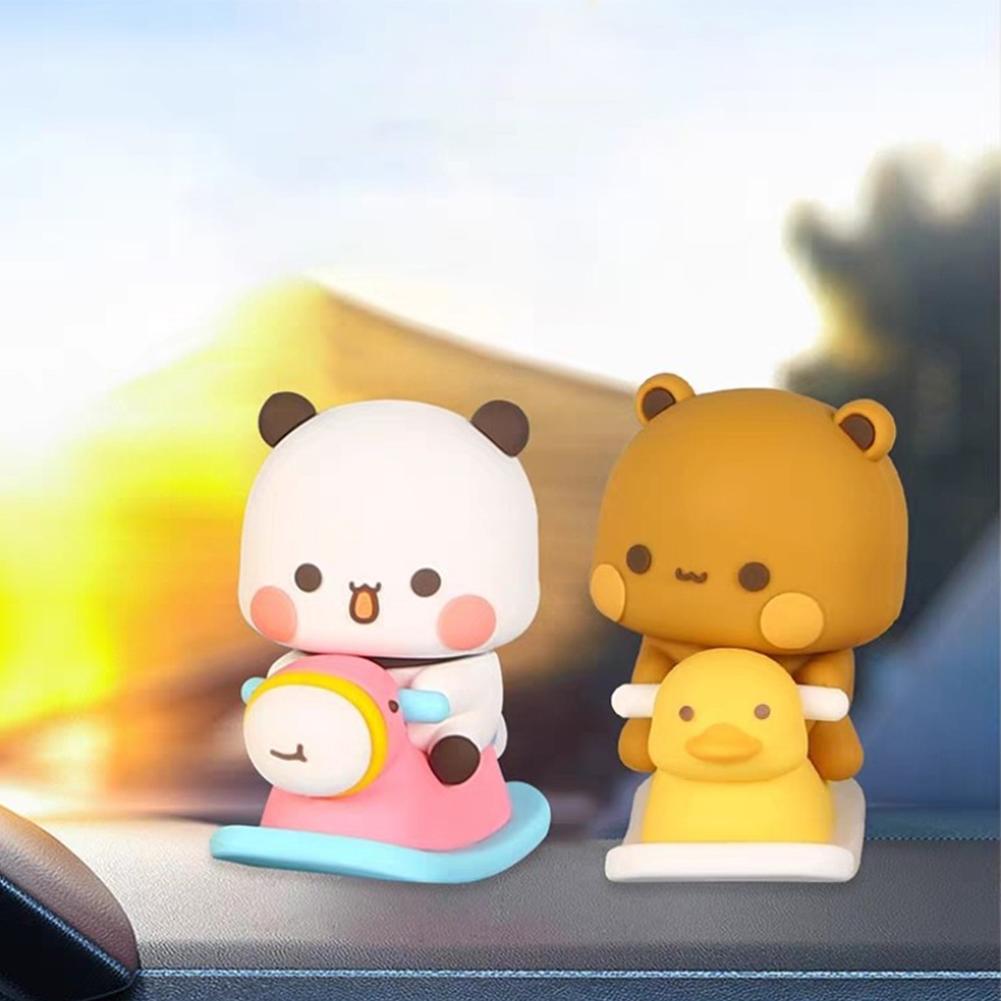 6,5cm Sammlerstück Niedlich Action Kawaii Bär Spielzeug Heimdeko Bubu Dudu Panda Bär Figur Spielzeug Kunst Bär Spielzeug Geburtstag Weihnachten Geschenk