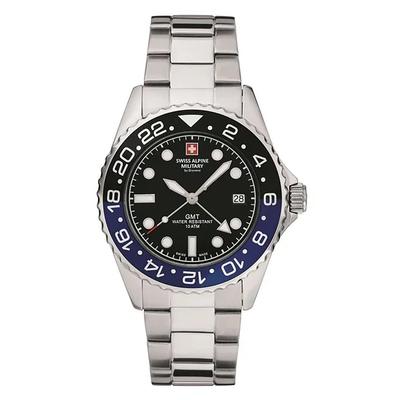 Master Diver GMT Acier Inoxydable Cadran Noir Quartz 7052.1132 100M Montre Homme