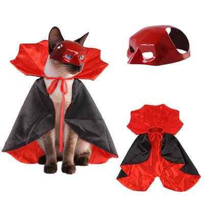 Festival Cat Dog Dress Up Set Pet Parties Cloak Clothes Halloween Pet Costumes Funny Puppy Kitten Mask Cape Pet Decoration