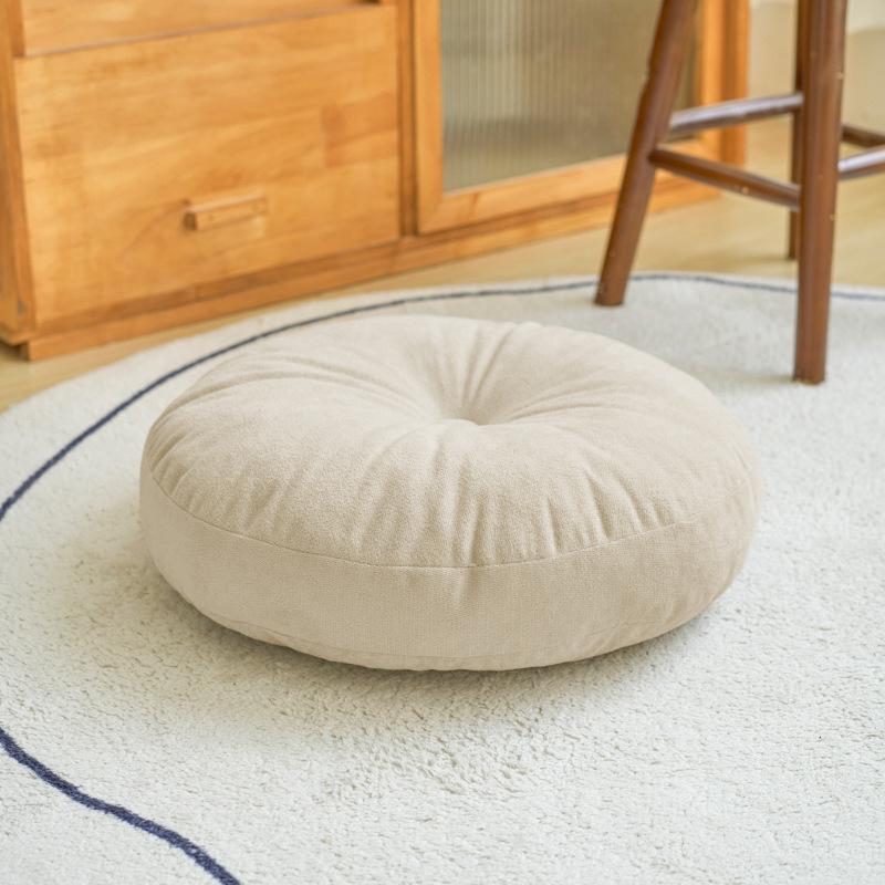 Chenille Round Floor Cushion Seat Pad PP Cotton Filled Meditation Tatami Pillow Soft Thick Chair Sofa Sitting Cushion