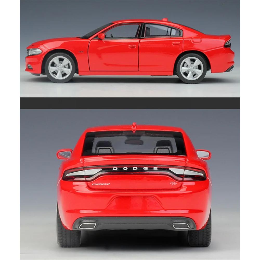 Welly 1/24 2016 DODGE Charger R/T Alloy Sports Car Model Diecast Metal Track Racing Vehicles Car Model High Simulation Kids Gift