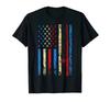 Amerikanische Sportflagge Athletische Angelrute 4. Juli T-Shirt_