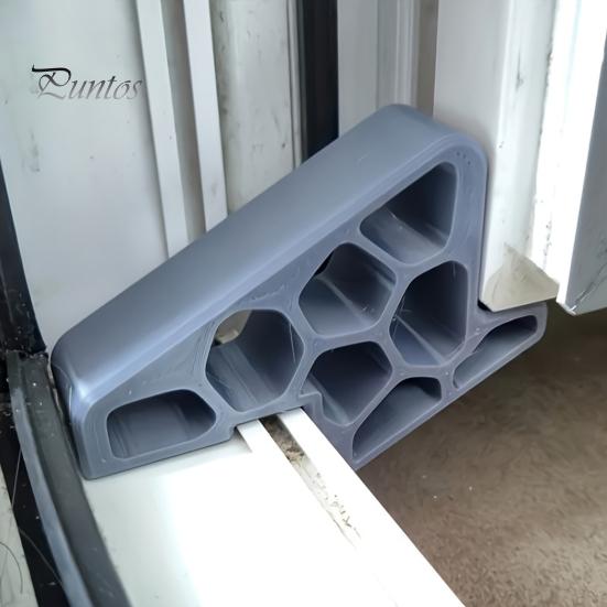 Heavy Duty Door Stop 2/3/4Pcs Window Stopper with Track Lock, Safety Non Slip Wedge Wedge, No-Tool Installation Balcony Security