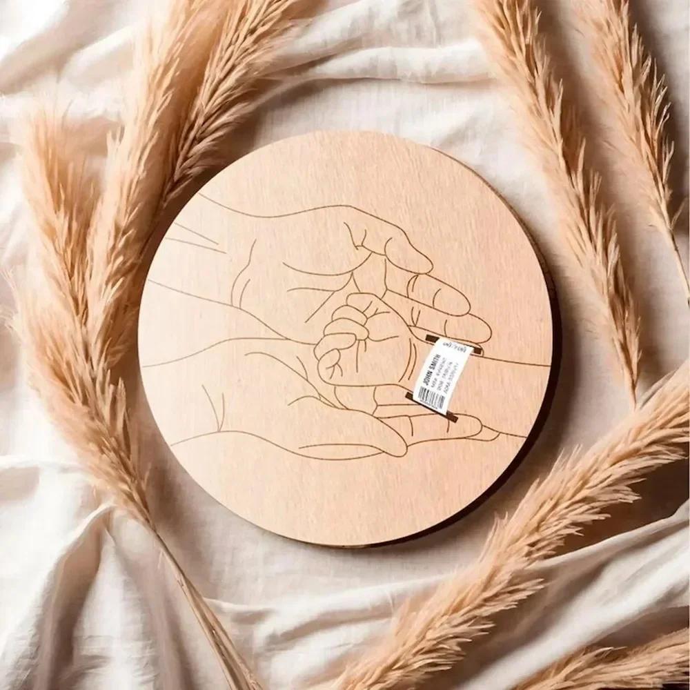 Newborn Hospital Engraved Keepsake Holder Personalized Baby Gift Memorial Pregnancy Wristband for Father's Day Mother's Day Baby