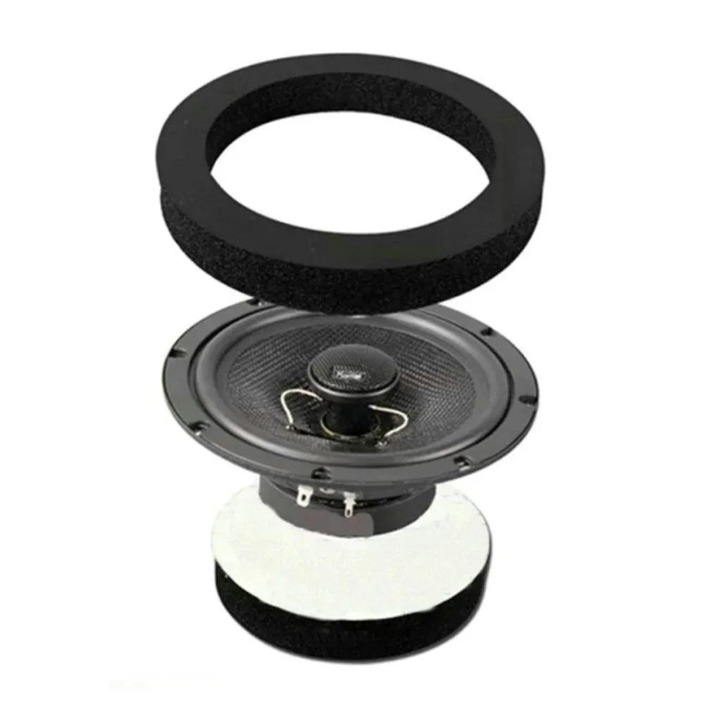 2pcs 6.5 Inch Car Speaker Foam Pad Bass Enhancement Sound Deadening Ring Auto Door Insulation Woofer Accessory Heat Shields 2