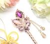 [Miaomyao] Miaomyao Hairpin (Kanzashi) - Single Hair Ornament for Traditional Japanese Clothing (Tomesode, Kimono, Etc.) - Antique Metal Hair