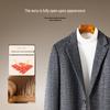 Men's Business Casual Mid-Length Wool Blend Overcoat