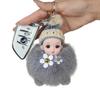 Cute Real Fox Fur Pompon Keychain - Adorable Charm for Bags, Backpacks & More