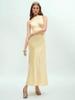 Spring Summer Sexy Halter Long Dress - European & American Style, Slim Fit, Solid Color, Sleeveless for Women