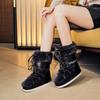 Fashion Waterproof Snow Boots Women's 2025 Winter New Thickened Thermal Sleeve Cotton Boots Non-slip and Wear-resistant Moon Boots