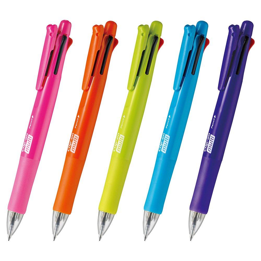 Zebra 4 Farben Scharf Frisch 10 Stifte Multifunktionsstift, + Clip-On Multi-F, Blau, (BB4SA1FBL)