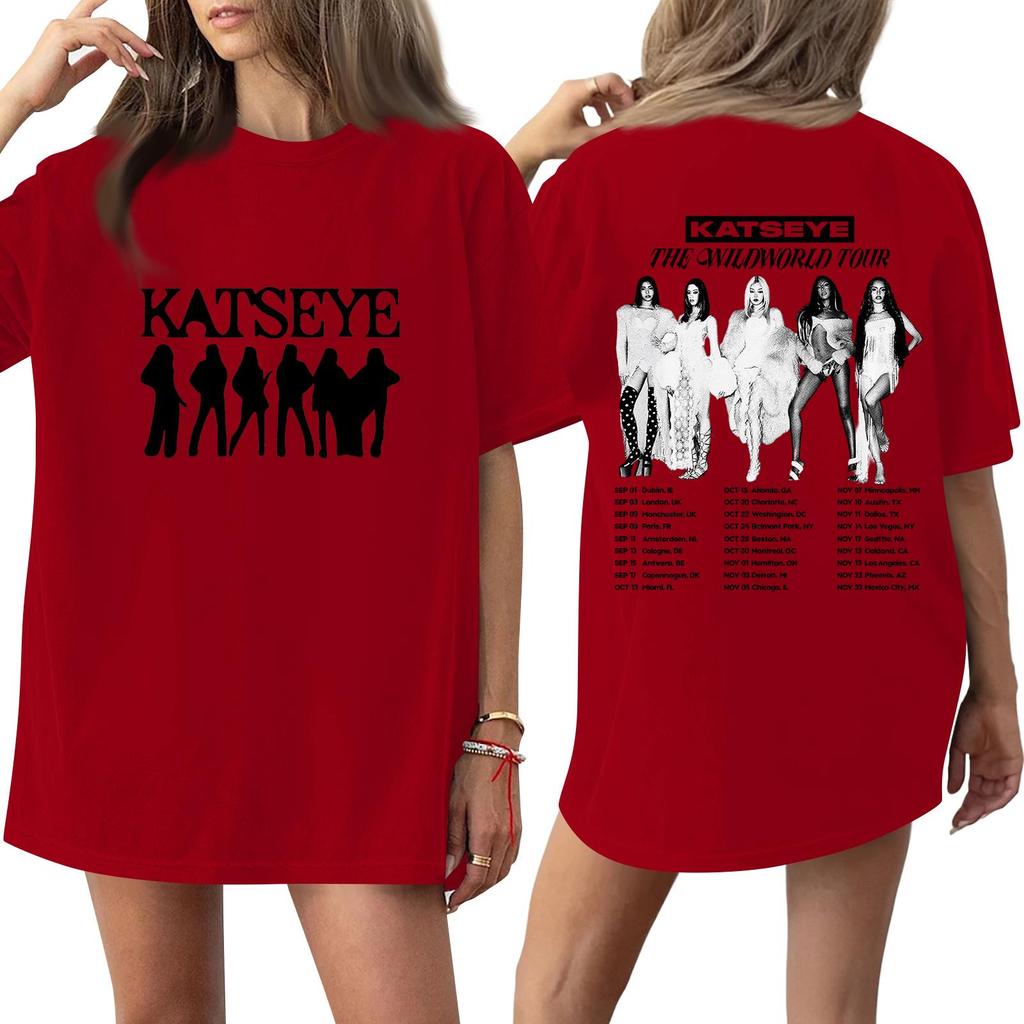 Women's Short Sleeve T-Shirt Casual Letter Print Neck Tee for Daily Wear