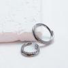 Anillo de Nariz Clicker de Titanio G23 Cartílago de Oreja Tragus Helix Daith Pendientes Redondos Aro CZ 16G Segmento con Bisagra Joyería para Piercing Corporal
